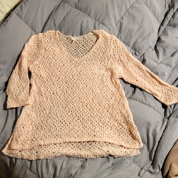 J Jill open knit sweater XL - Picture 1 of 4